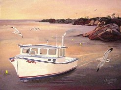 A Downeast lobster boat